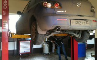 Mazda 3 – замена смазки в коробке передач автомат